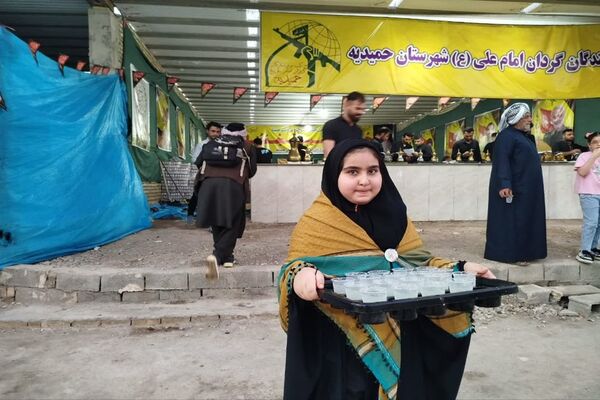 حضور جاماندگان حسینی در مرزهای خوزستان