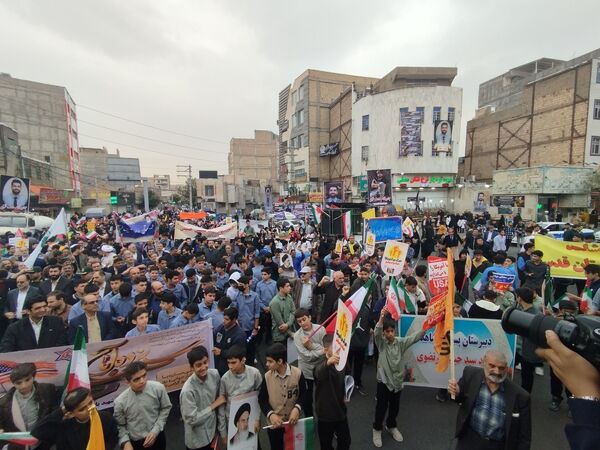 راهیپمایی 13 آبان در شهر قدس