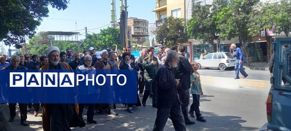 عزاداری شهادت ثامن‌الحجج(ع) در جویبار