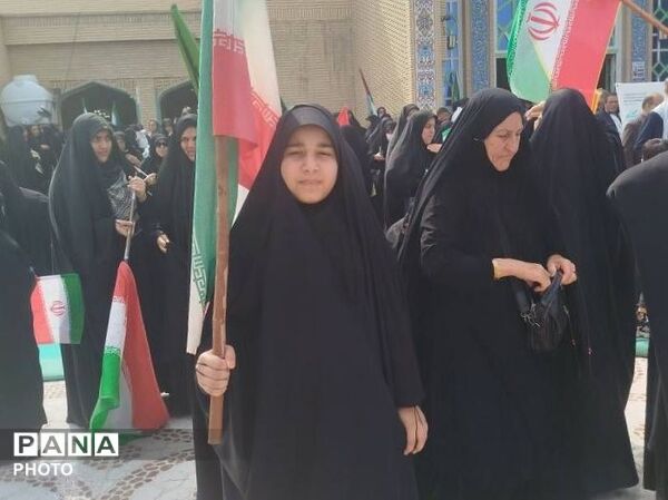 فرزندان انقلاب شهرستان شهیدپرور لامرد در روز قدس