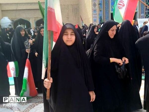 فرزندان انقلاب شهرستان شهیدپرور لامرد در روز قدس