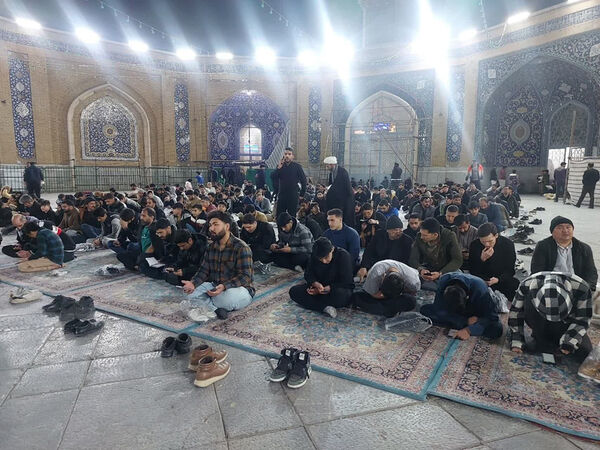 مراسم احیاء سومین شب قدر در حرم حضرت معصومه(س)