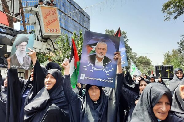 راهپیمایی مردم ولایتمدار ورامین در محکومیت ترور  شهید اسماعیل هنیه