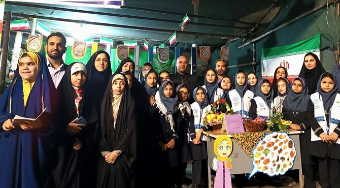 اجتماع دانش‌آموزان و فرهنگیان در موکب شهدای دانش آموز ورامین 
