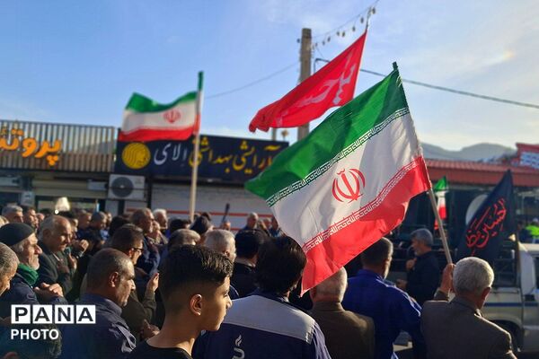 دسته عزاداری به مناسبت شهادت امام علی علیه السلام در باشت