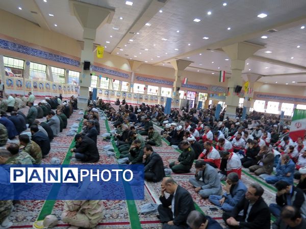 مراسم عزاداری شهیدان خدمت در مصلای امام خمینی(ره)  شهرستان بجنورد