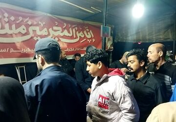 گذری بر فعالیت موکب مردمی پارک دانشجو در پانزدهمین شب از سال ۱۴۰۵ 