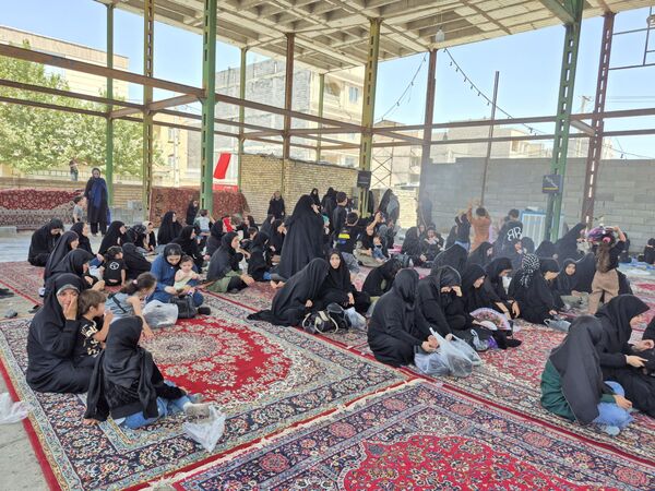 مراسم عزاداری ظهر تاسوعای حسینی در هیئت الزهرای نیشابور 
