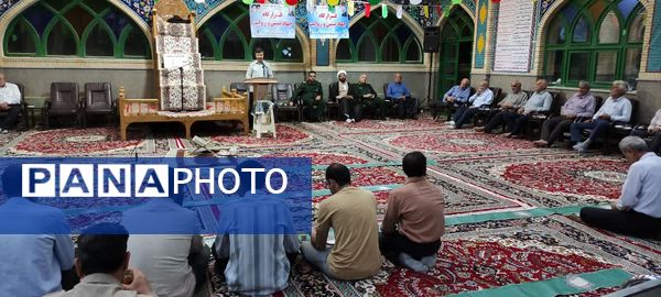 جلسه جهاد تبیین وحماسه های دوران دفاع مقدس در مساجد روستاها و شهرستان خلیل آباد 