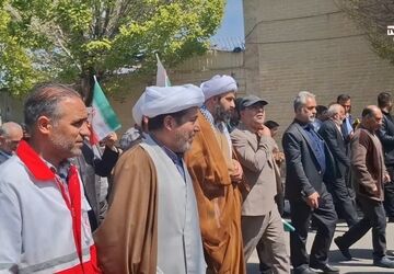 راهپیمایی روز قدس در شهر کهک قم