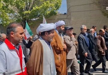 راهپیمایی روز قدس در شهر کهک قم