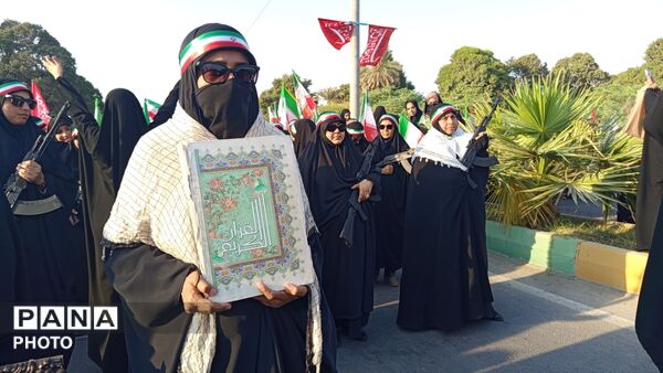 میناب به رنگ ایران؛ اجتماع گسترده «جان‌فدایان ایران»