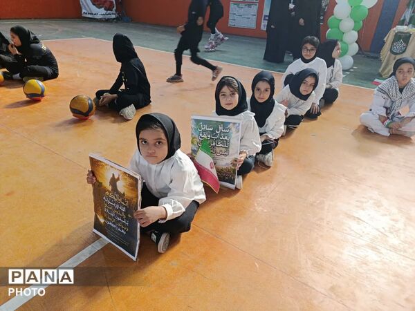 نمایش همبستگی دختران ورزشکار جعفرآباد در جشن بزرگ غدیر