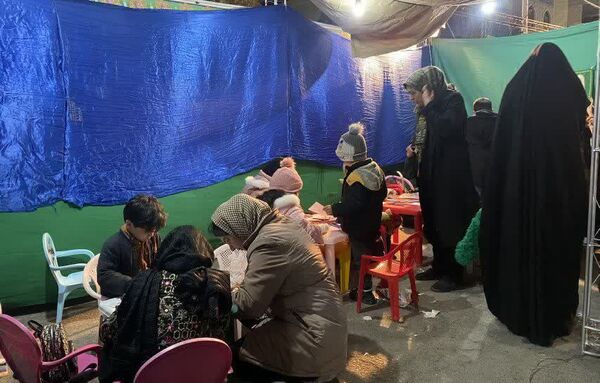 غرفه کودک هیئت انصارالحسین (ع) در جشن نیمه شعبان آزادشهر