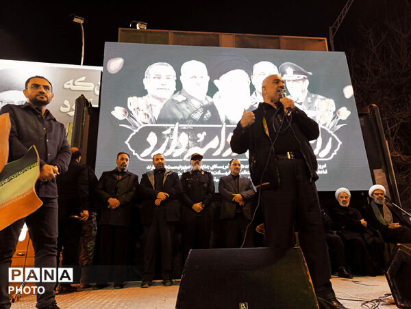حضور ملت غیور بجنورد در شهرستان بجنورد  پی شهادت رهبر انقلاب 