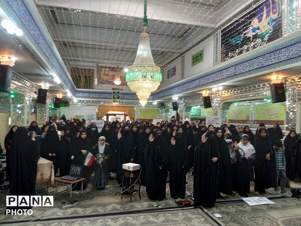 اجتماع بزرگ دختران سید علی در مهدیه شهرستان نیشابور 
