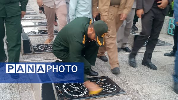 مراسم غبارروبی لاله زار شهرستان نیشابور به مناسبت گرامیداشت هفته معلم 