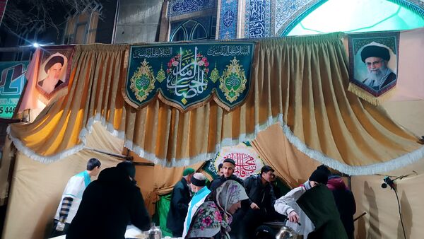 موکب پذیرایی مسجدالرضای نیشابور به‌مناسبت میلاد امام زمان (عج)