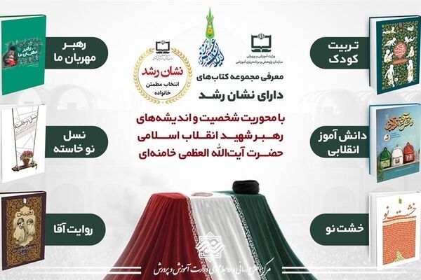 معرفی مجموعه کتاب‌های دارای نشان رشد با محوریت شخصیت و اندیشه‌های رهبر شهید انقلاب اسلامی