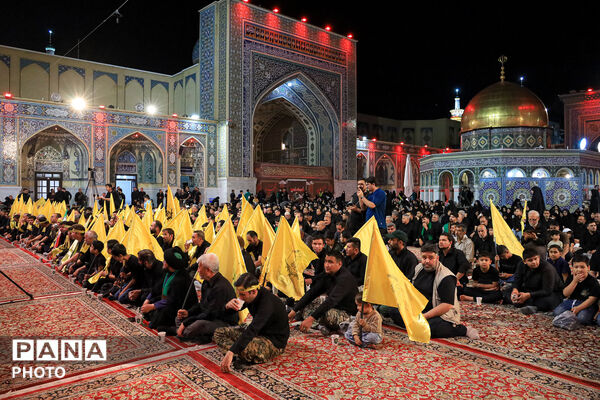 عزاداری سنتی شب هفتم محرم در «حسینیه حرم»
