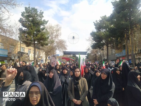 راهپیمایی خشم و نصر مردم نیشابور 