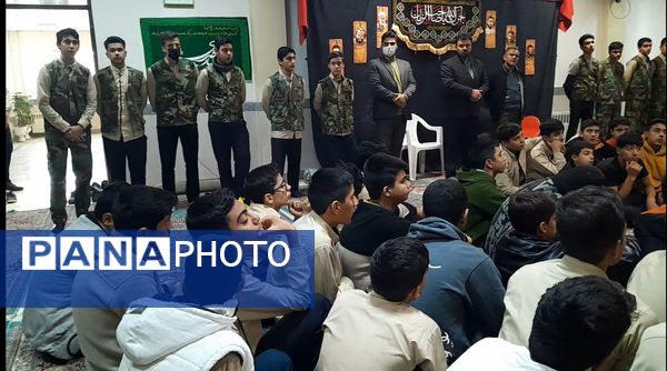 مراسم وداع با شهید گمنام در دبیرستان ابوریحان بیرونی یک نیشابور