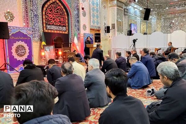 مراسم عزاداری شهادت رهبر معظم انقلاب در حرم مطهر حضرت عبدالعظیم حسنی (ع)