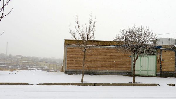 برف زمستانی در شهرستان بن 