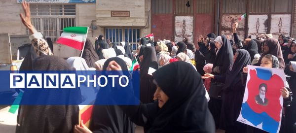 حضور پرشور مردم جلگه رخ در راهپیمایی بزرگداشت ۲۲ بهمن ماه