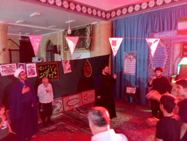 مراسم عزاداری شهادت امام محمد باقر(ع) در شهر جعفریه قم 