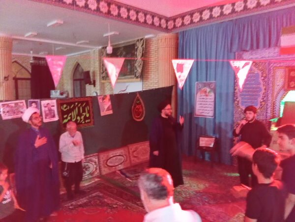 مراسم عزاداری شهادت امام محمد باقر(ع) در شهر جعفریه قم 