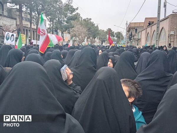 حضور هیئت دختران حاج قاسم دهنو در مراسم روز قدس خلیل آباد 