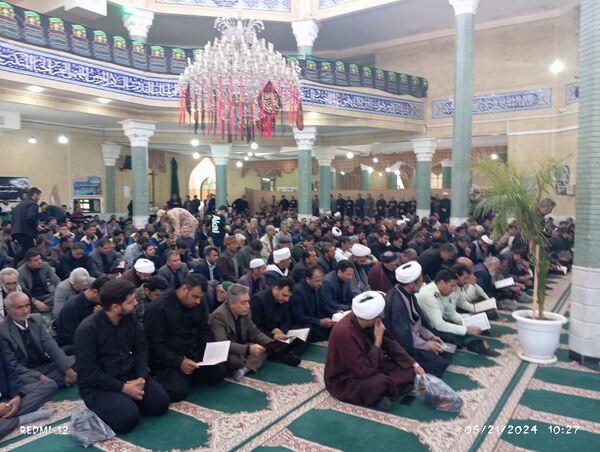 مراسم گرامیداشت شهید جمهور و شهدای سانحه بالگرد در شهرستان باخرز 