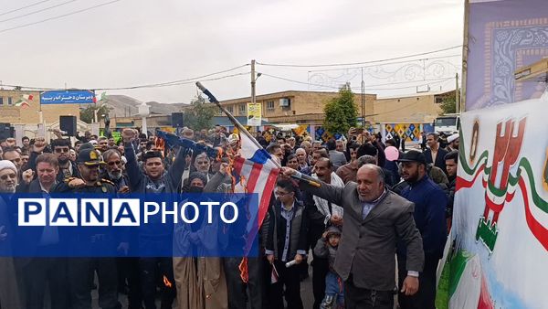 حماسه‌ای دیگر از حضور مردم شهرستان پلدختر 