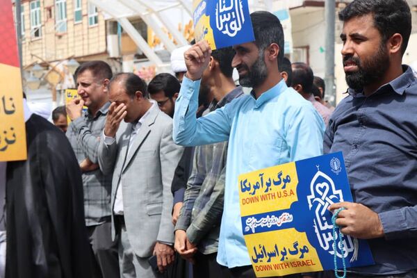 راهپیمایی روز قدس در قلعه‌گنج