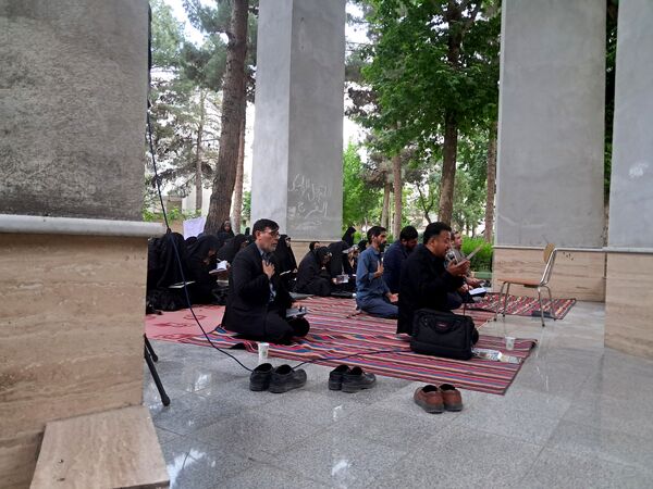 مراسم شهادت امام محمد باقر (ع) درکنار شهدای گمنام پارک وحدت آشخانه