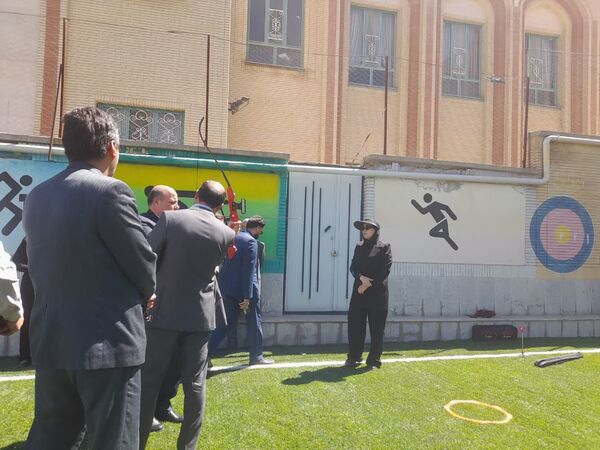 افتتاح زمین چمن هنرستان تربیت بدنی محمد شهرستانی ناحیه ۶ مشهد