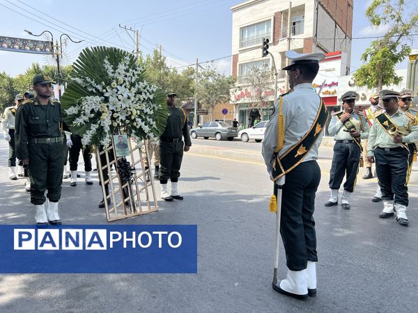 تشییع پیکر شهید ایمان وحیدی در آشخانه