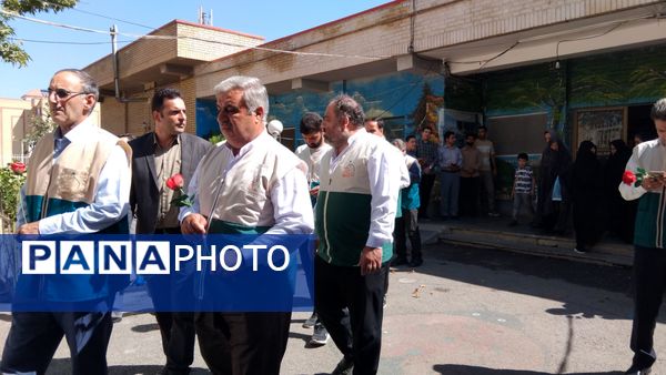 مراسم استقبال از زائر اولی‌های مددجویان مرکز توانبخشی فردوس اهر