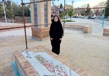 یک قاب یک مزار و صدها حرف ناگفته با شهید گمنام
