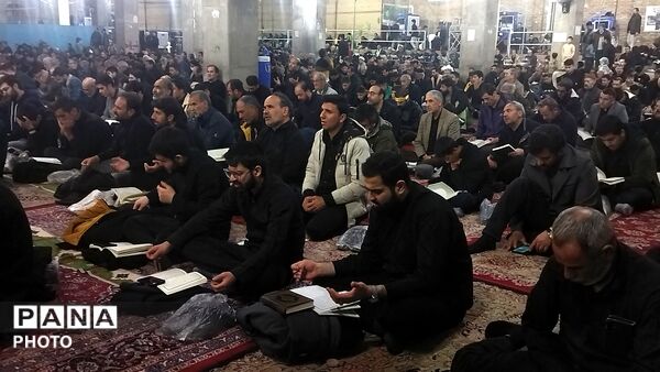 مراسم شب ۱۹ ماه رمضان در مسجد جامع نیشابور 