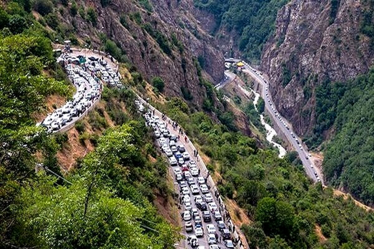 محدودیت ورود خودروها از آزادراه تهران–شمال به مقصد چالوس از ظهر امروز
