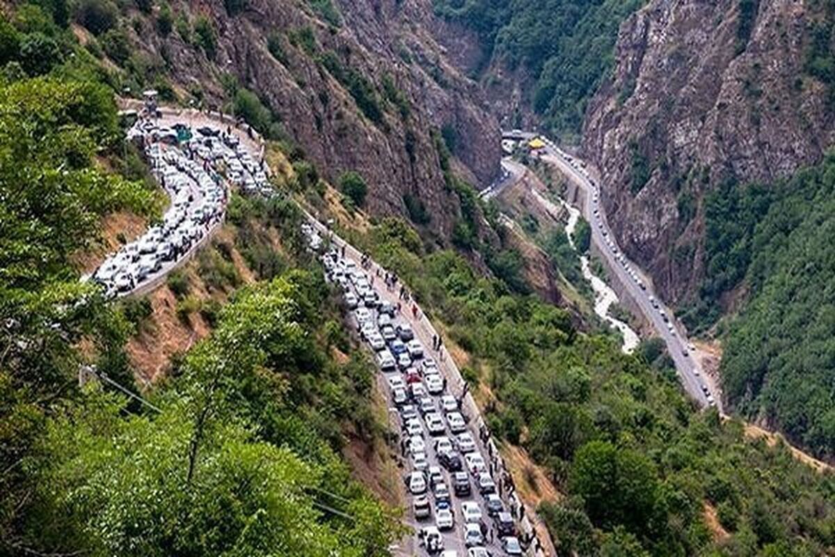 محدودیت ورود خودروها از آزادراه تهران–شمال به مقصد چالوس از ظهر امروز