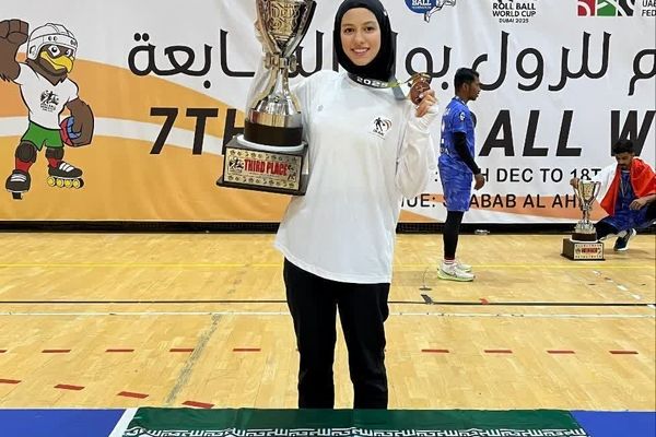 درخشش دختر بافقی در جام جهانی اسکیت رولبال