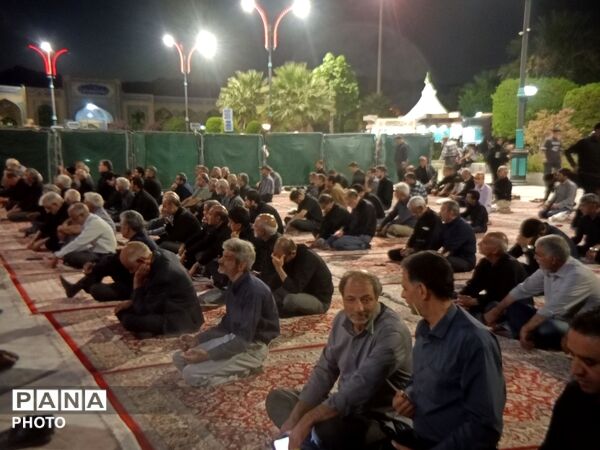 مراسم عزاداری چهارمین شب محرم در زیارتگاه شهید مدرس 