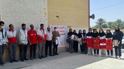 اردوی جهادی سلامت در بخش «تیاب» میناب 