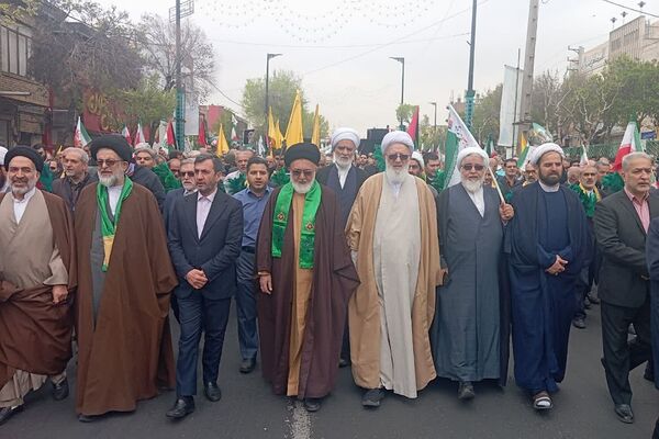راهپیمایی روز قدس در ناحیه دو شهرری 