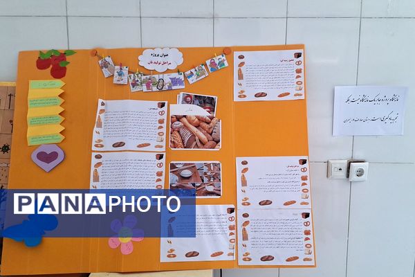 نمایشگاه آثار طرح جابر بن حیان در آموزشگاه معارف ۶ ناحیه ۳شیراز 