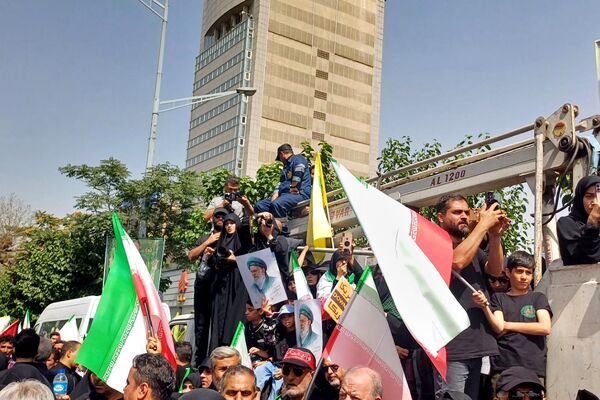 تشییع پیکر شهدای اقتدار در تهران ایران