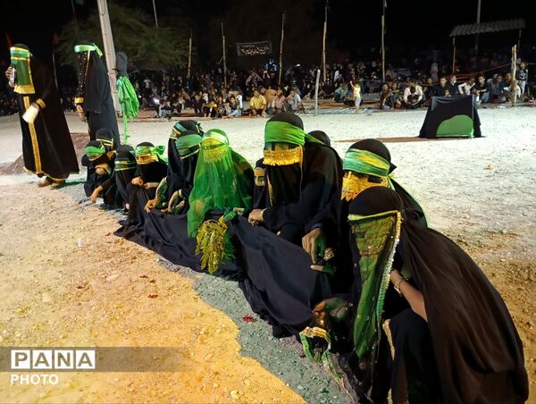 مراسم عاشورای حسینی در مسجد حضرت ابوالفضل (ع) شهر شمیل بندرعباس